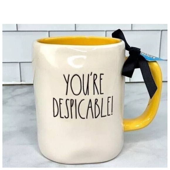 NEW Rae Dunn Looney Tunes Daffy Duck You’re Despicable Double Sided Mug - Picture 1 of 2